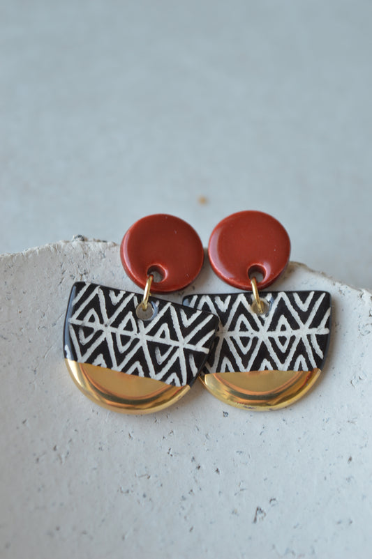 Ceramic Earrings No. 105