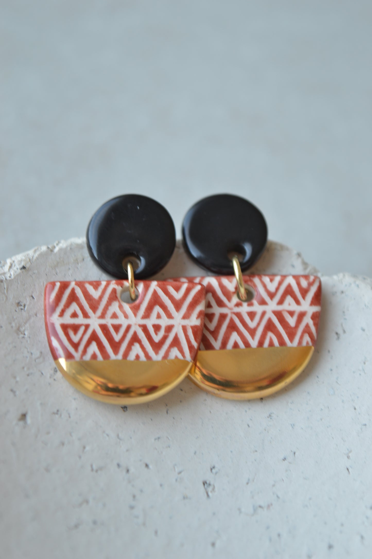 Ceramic Earrings No. 107