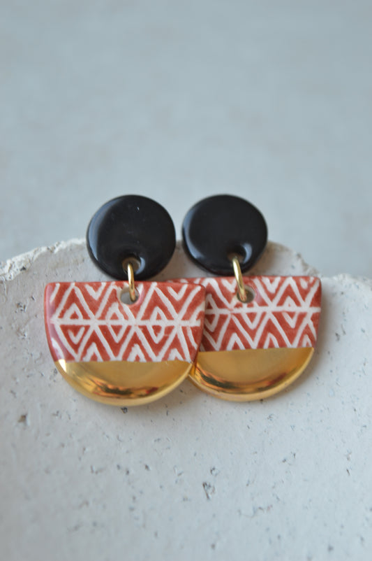 Ceramic Earrings No. 107