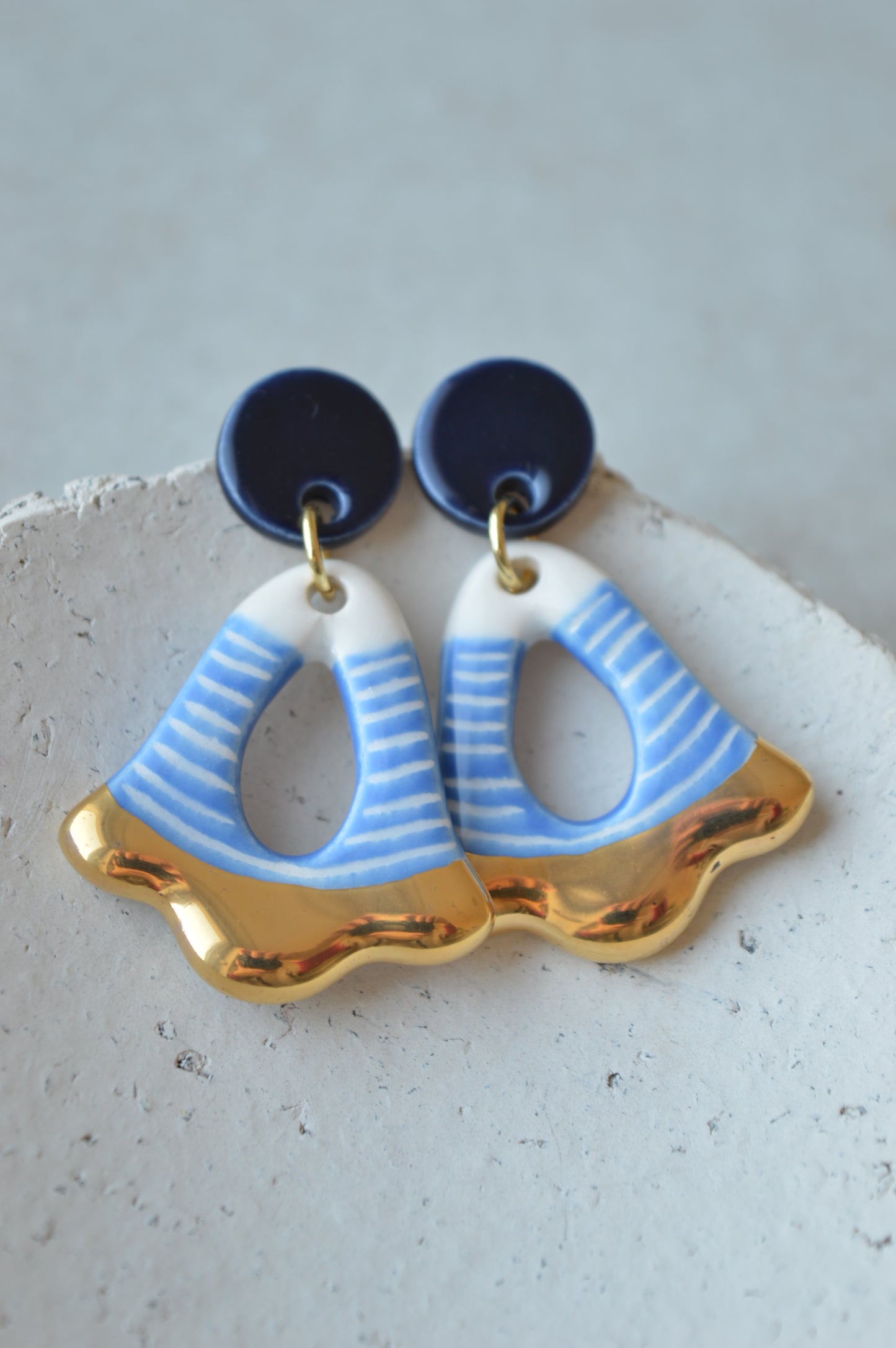 Ceramic Earrings No. 117