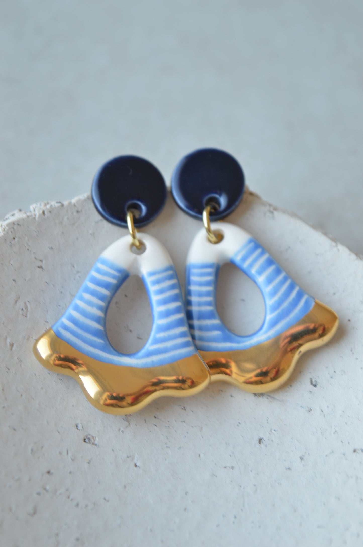Ceramic Earrings No. 117