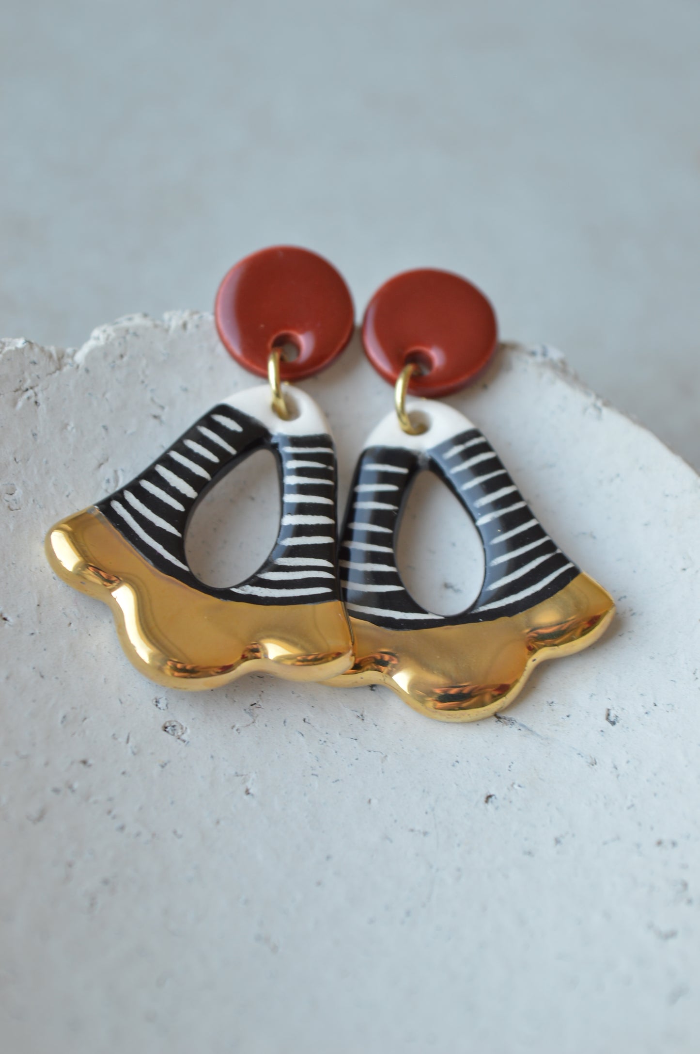 Ceramic Earrings No. 108