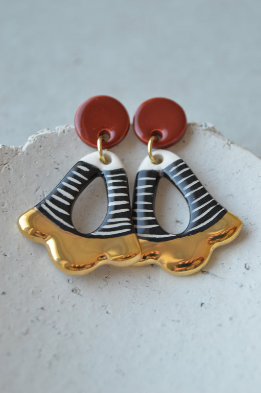 Ceramic Earrings No. 108