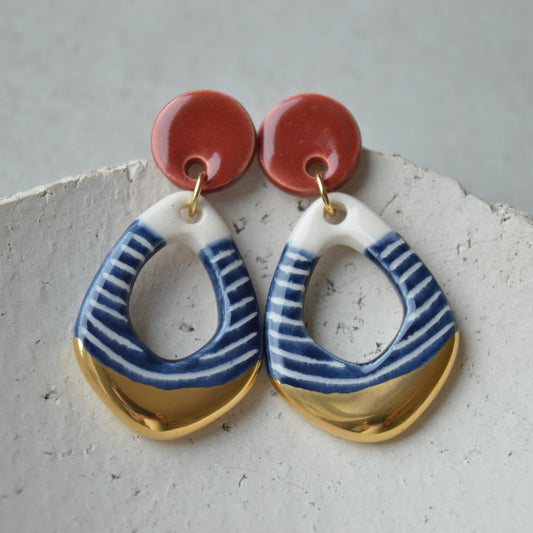 Ceramic Earrings No. 142