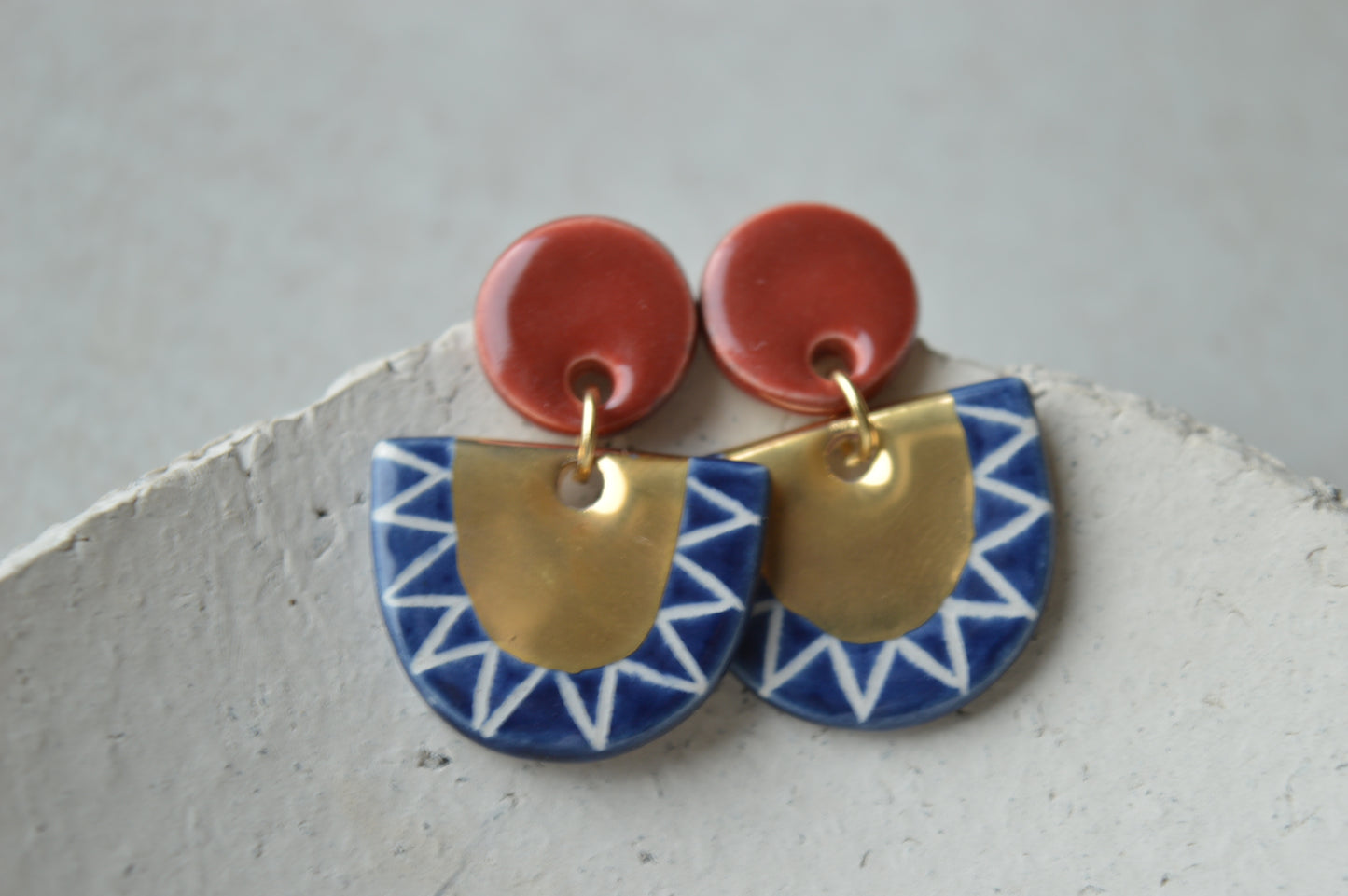 Ceramic Earrings No. 143