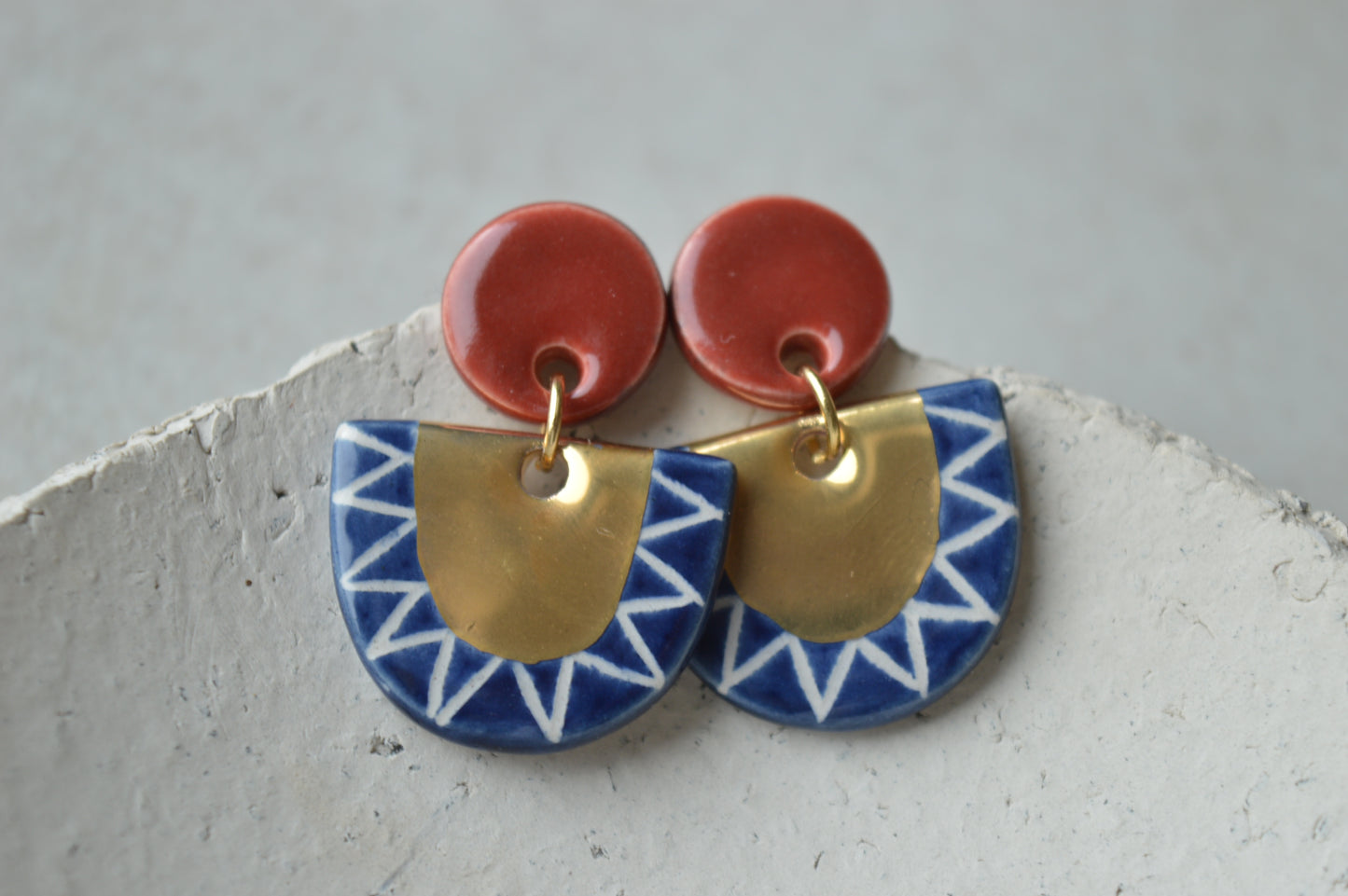 Ceramic Earrings No. 143