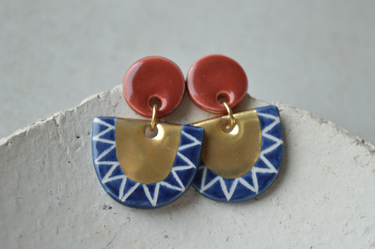 Ceramic Earrings No. 143