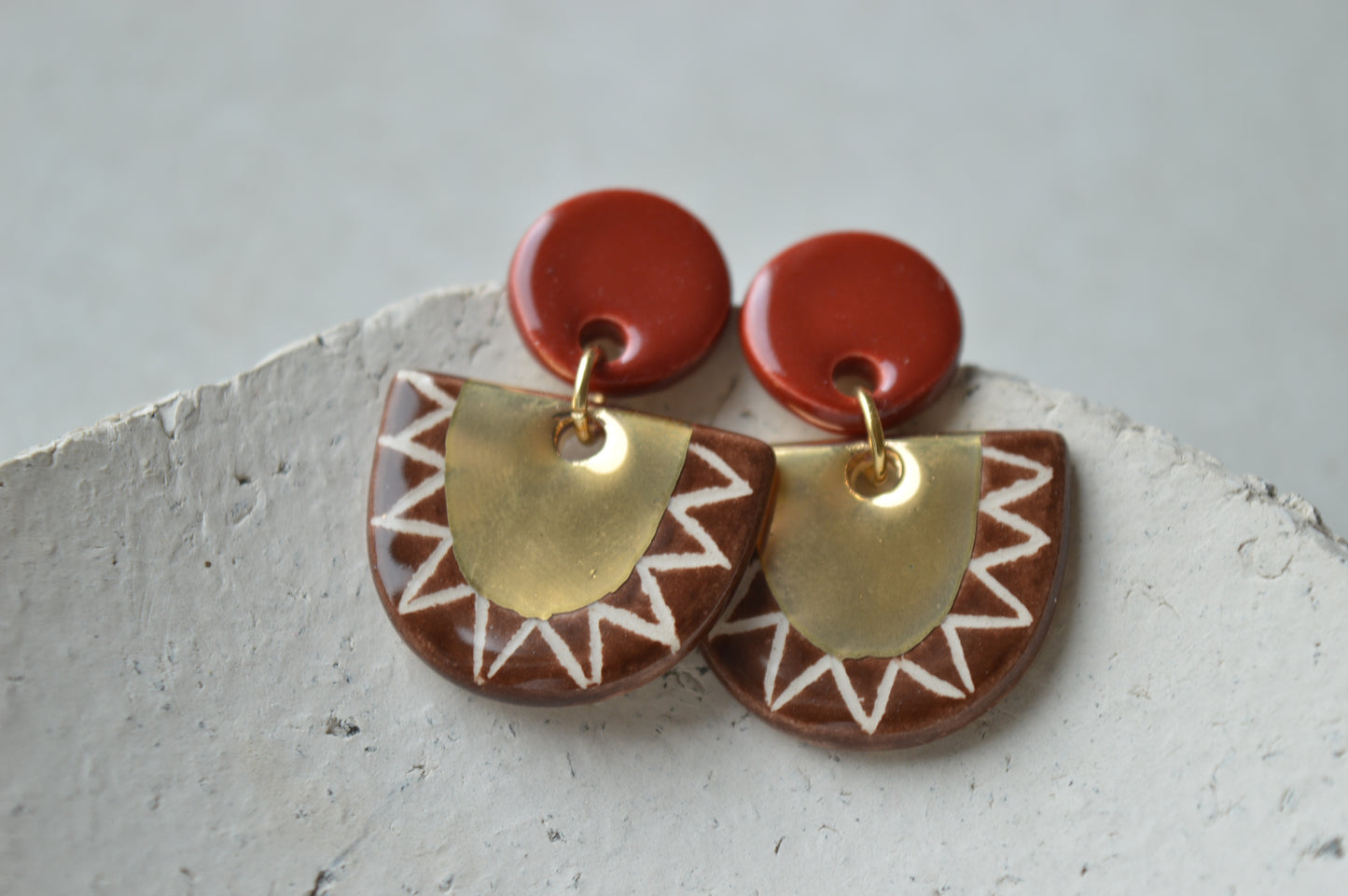 Ceramic Earrings No. 116