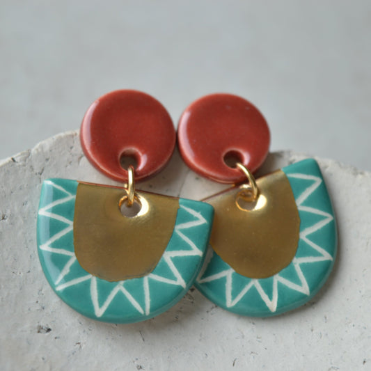 Ceramic Earrings No. 146