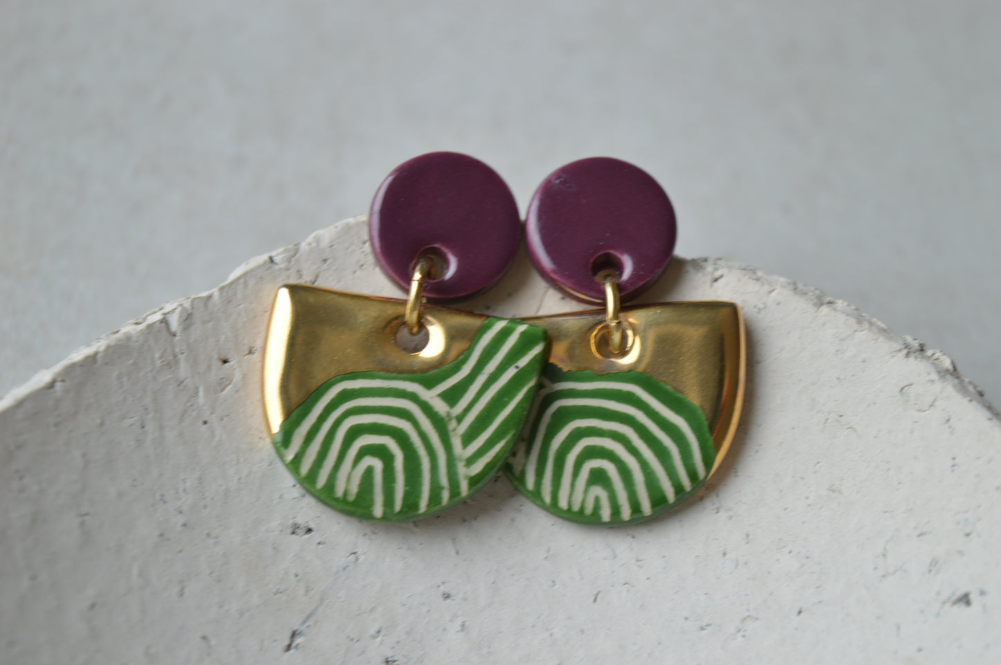 Ceramic Earrings No. 154