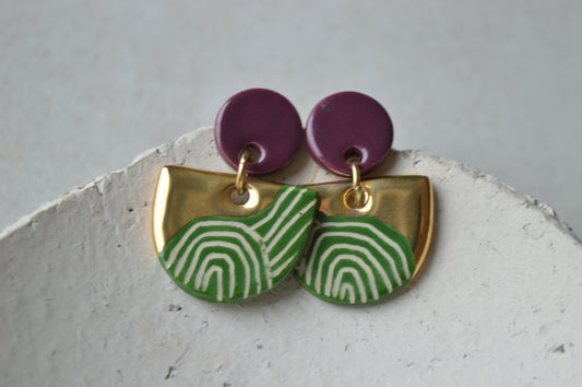 Ceramic Earrings No. 154