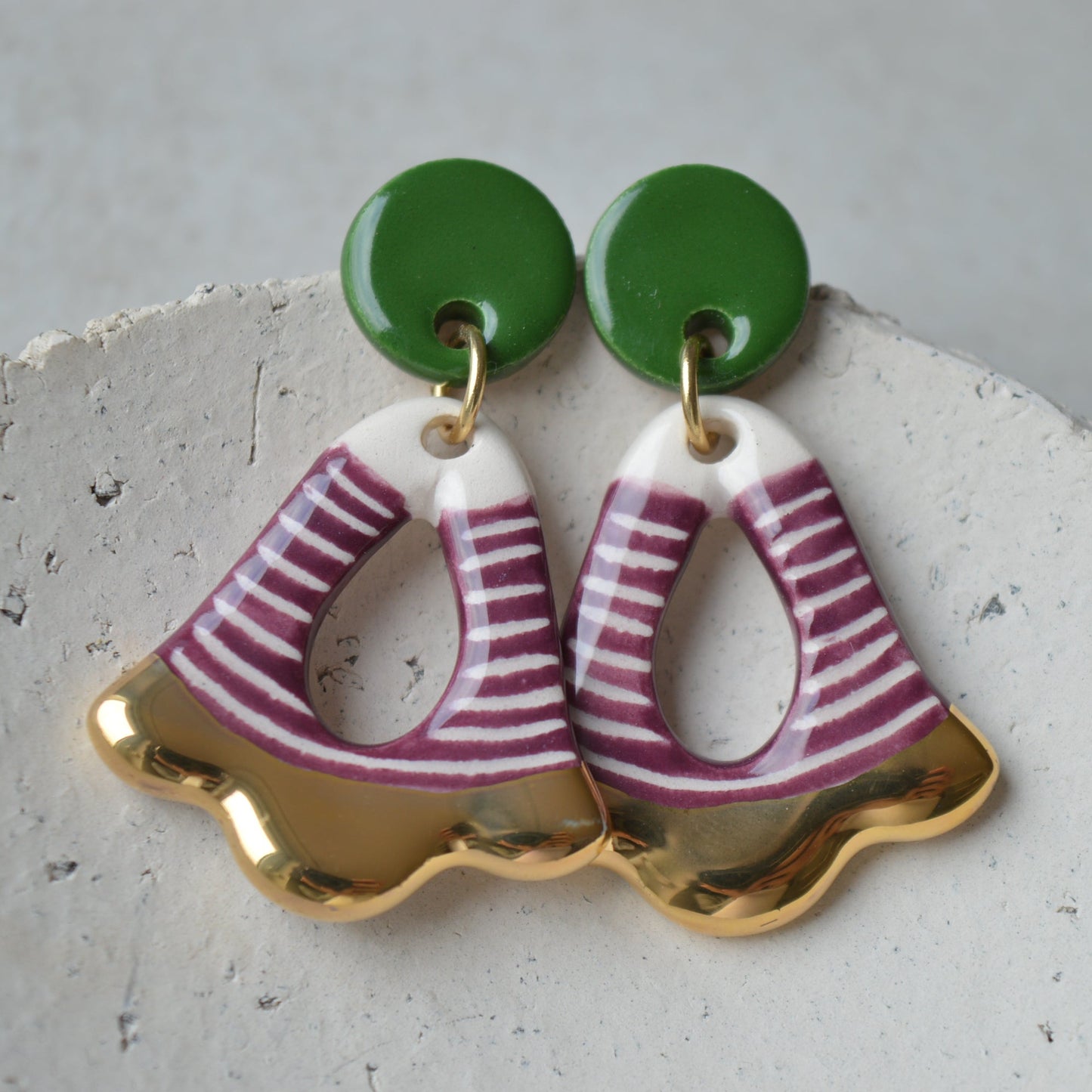 Ceramic Earrings No. 153