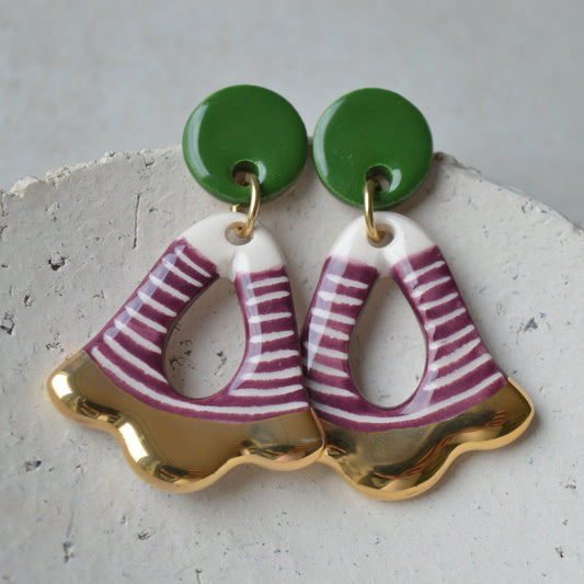 Ceramic Earrings No. 153