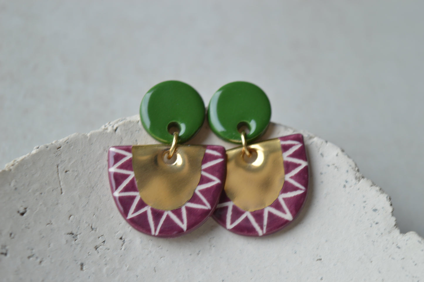 Ceramic Earrings No. 152