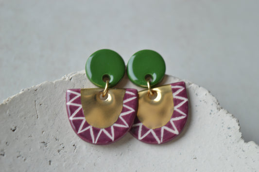 Ceramic Earrings No. 152