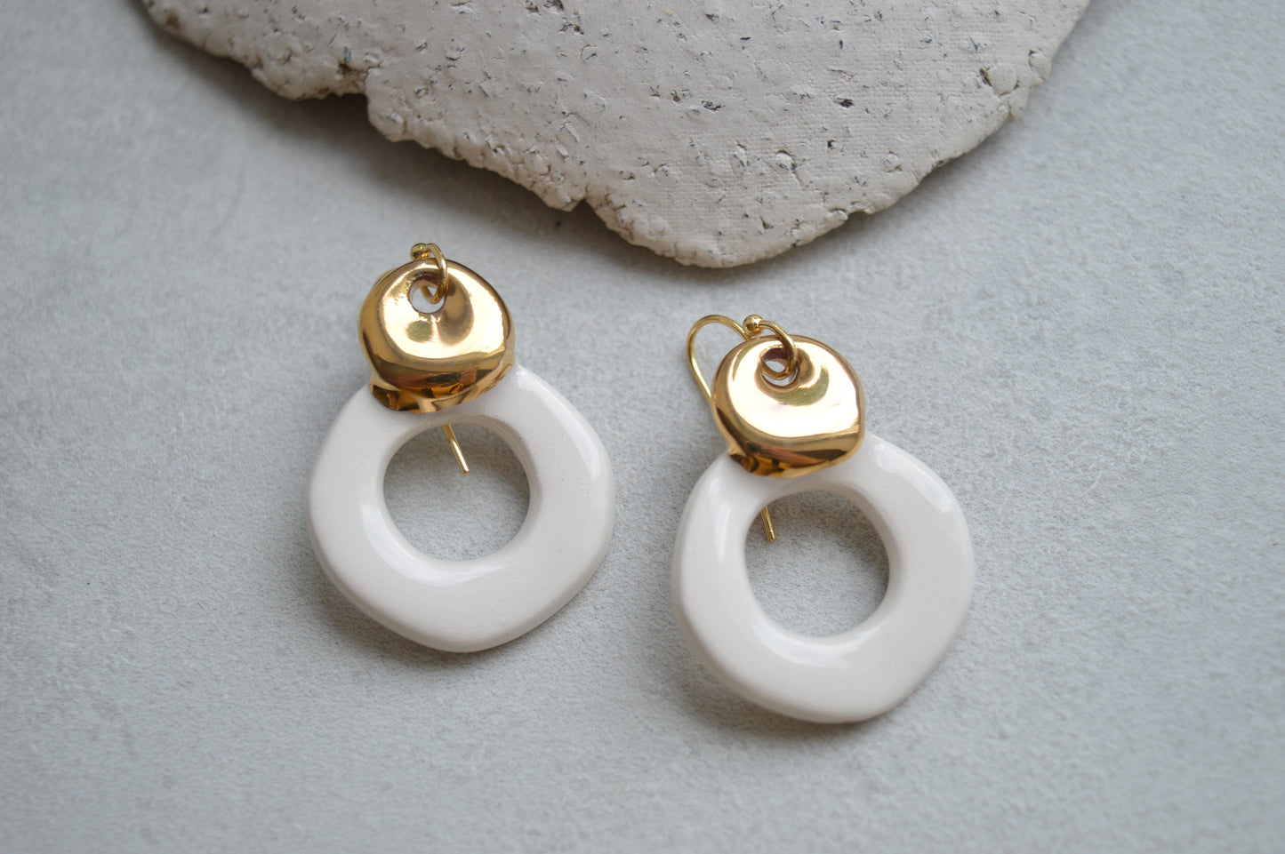 Ceramic earrings No. 14
