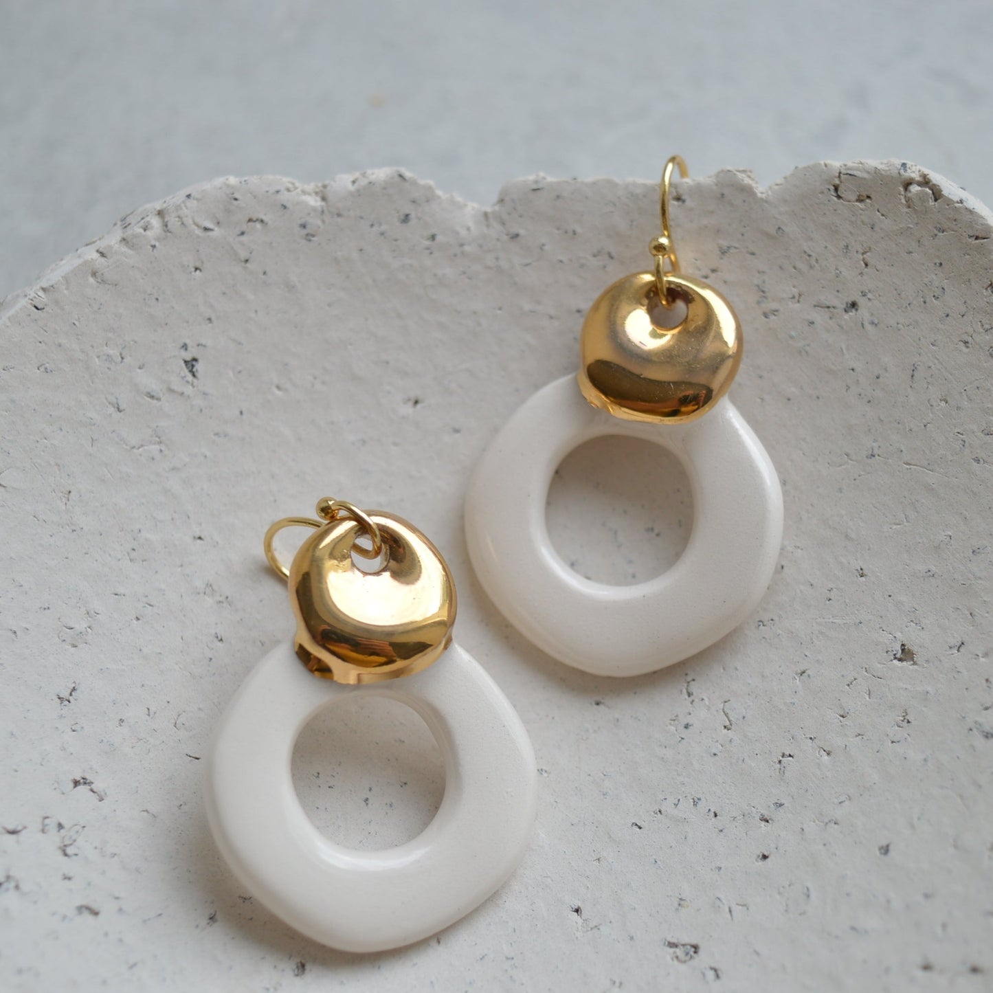 Ceramic earrings No. 14