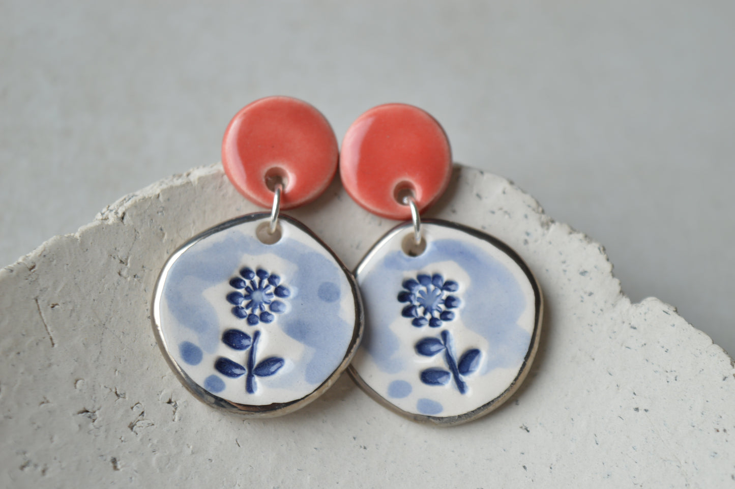 Ceramic Earrings No. 165