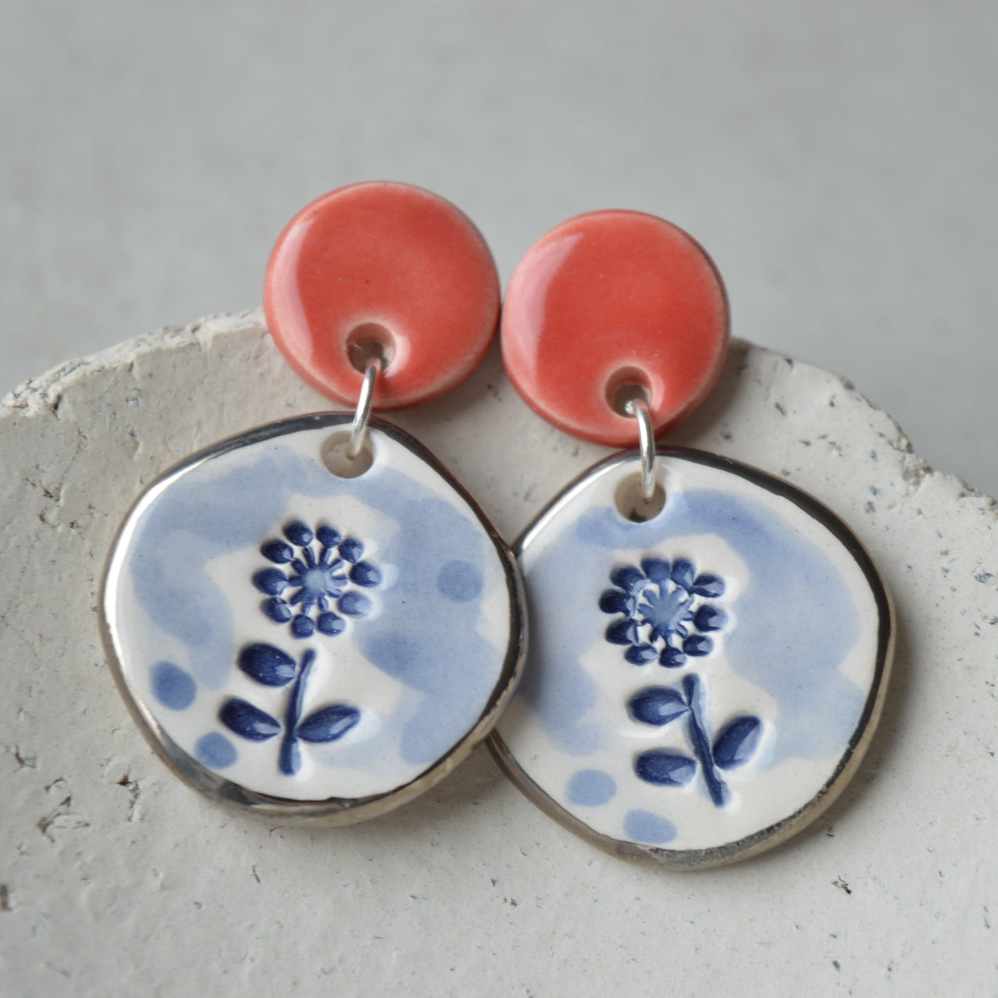 Ceramic Earrings No. 165