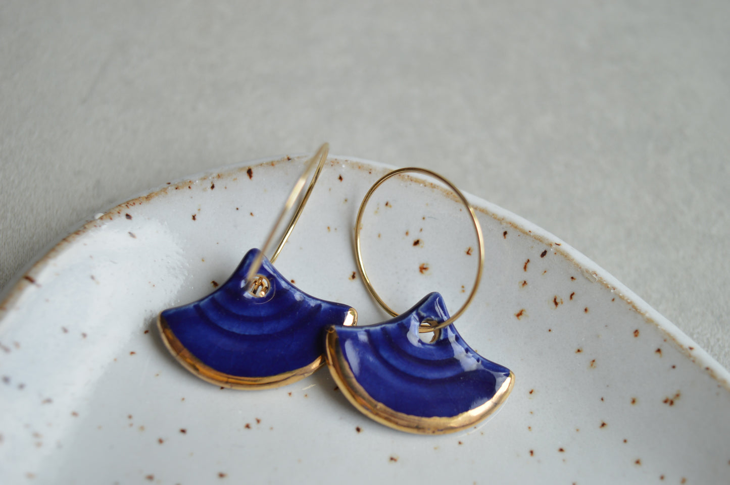 Art Deco Ceramic Earrings