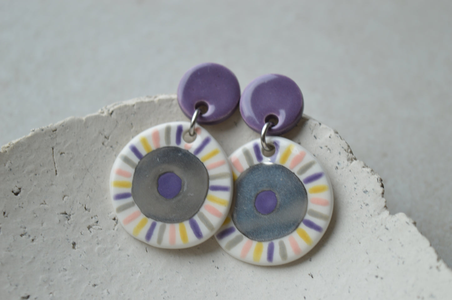 Ceramic Earrings No. 159