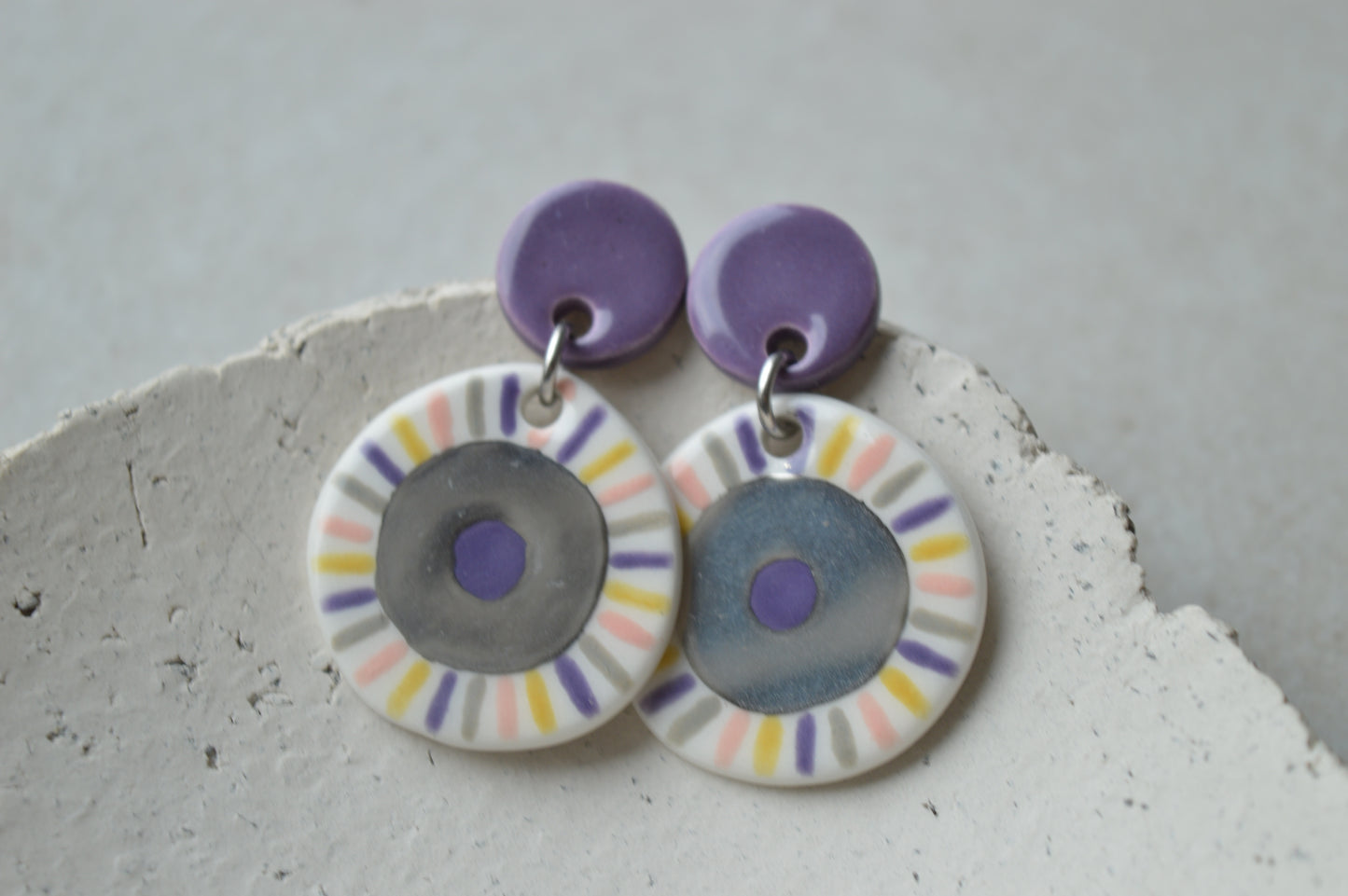 Ceramic Earrings No. 159