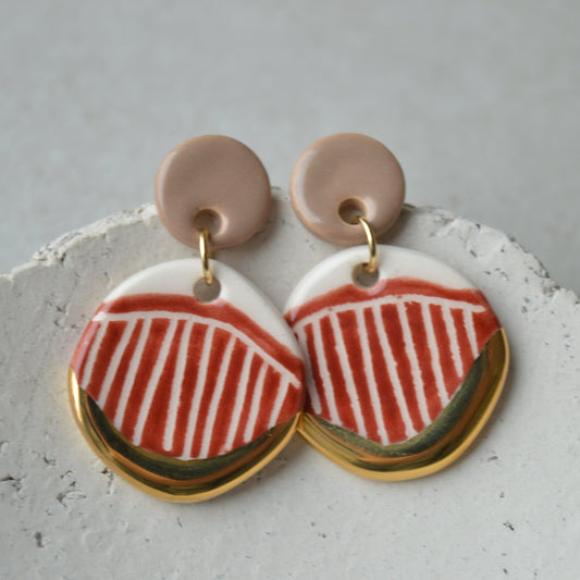 Ceramic Earrings No. 147