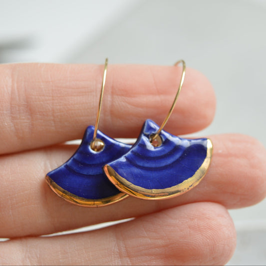 Art Deco Ceramic Earrings