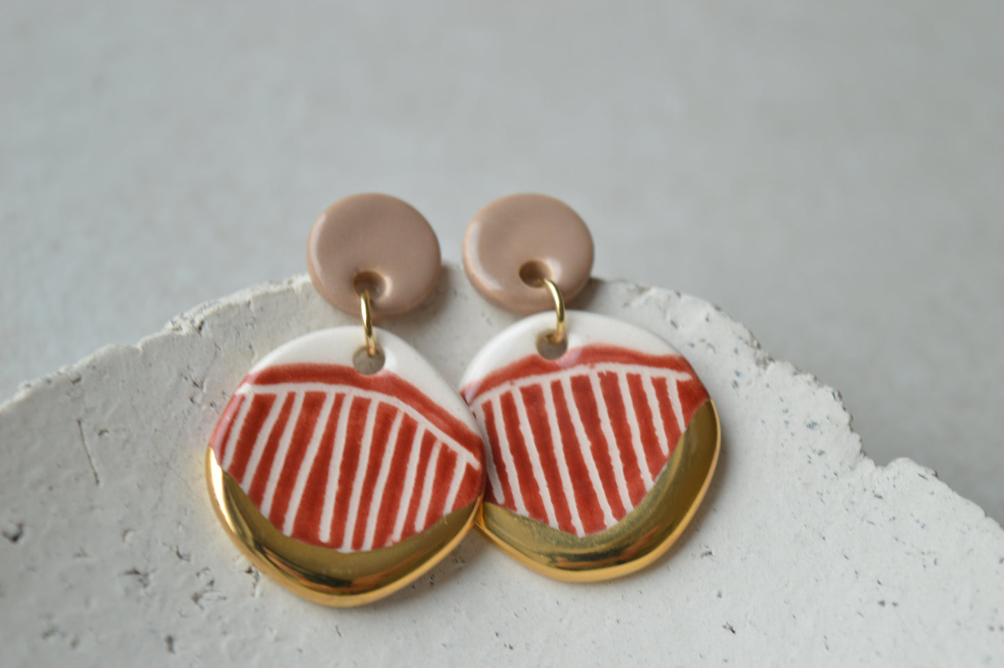 Ceramic Earrings No. 147