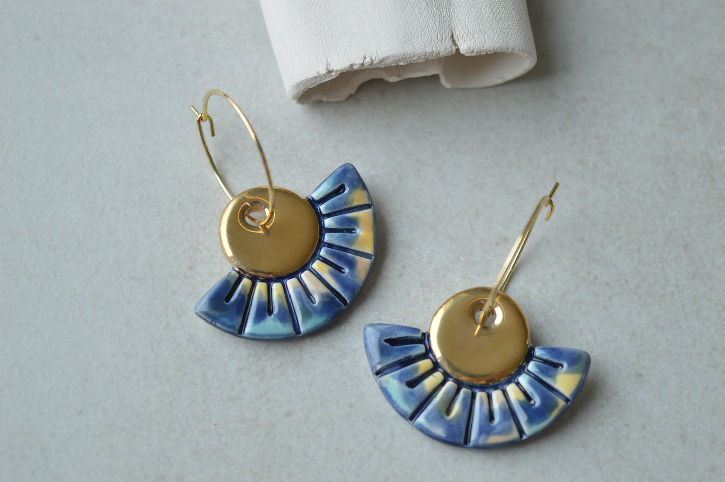 Ceramic earrings No. 173