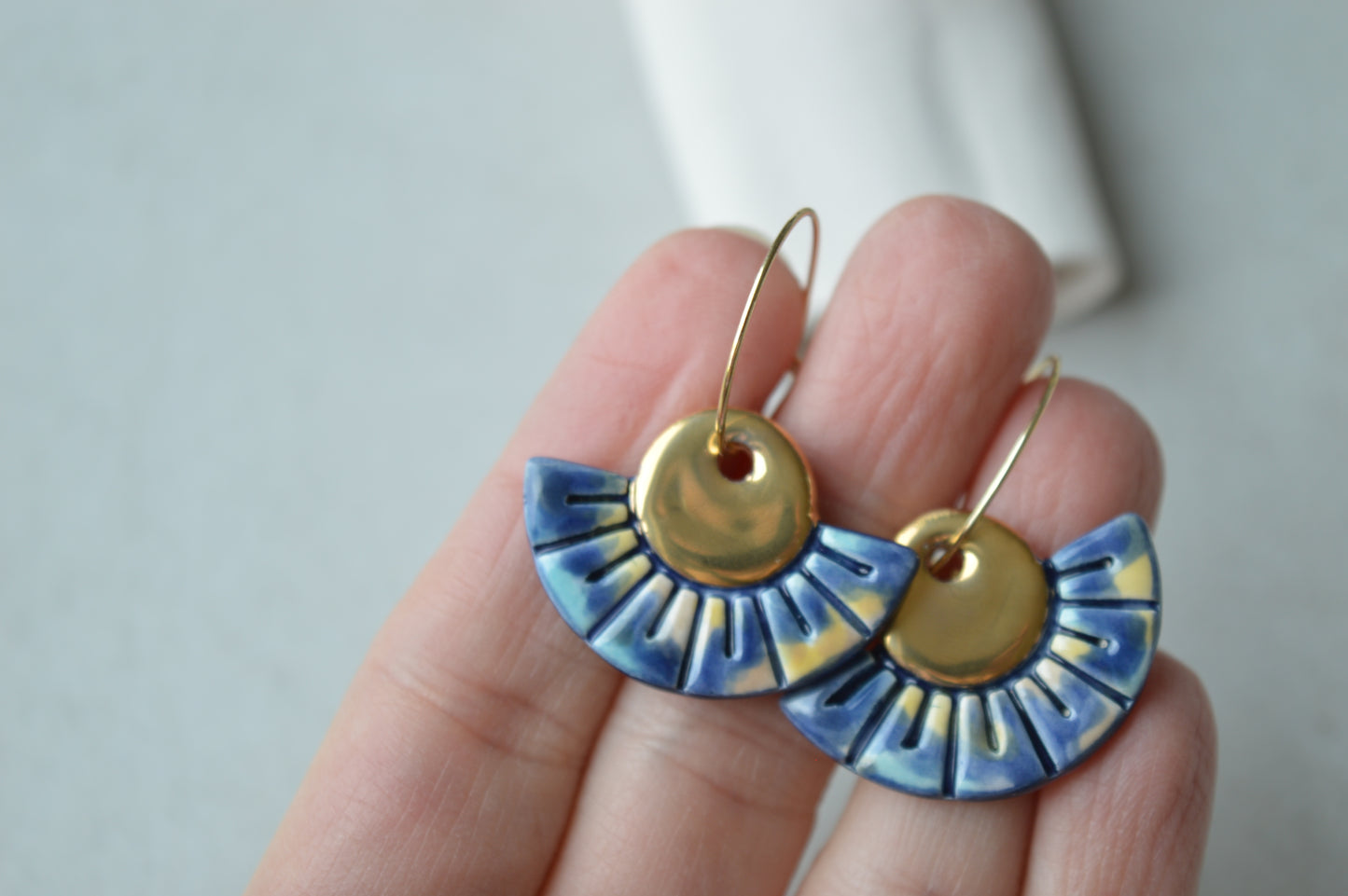 Ceramic earrings No. 173