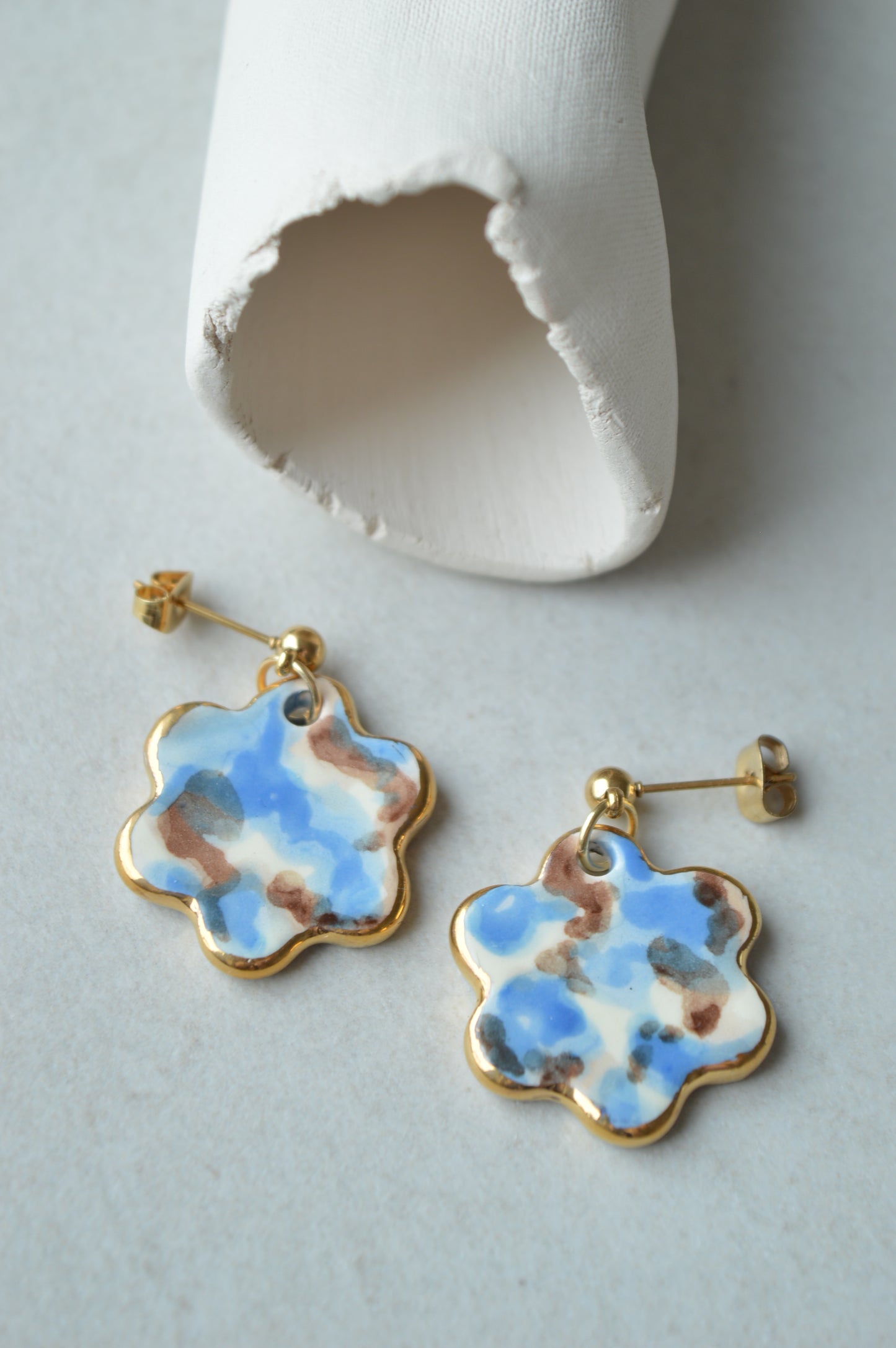 Ceramic earrings No. 204