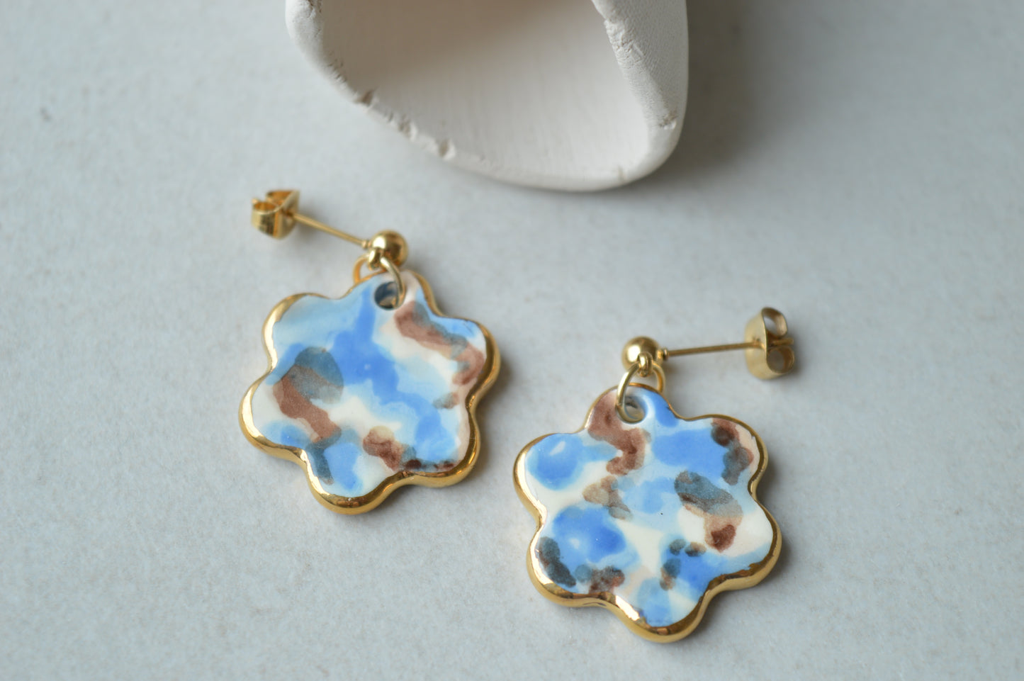 Ceramic earrings No. 204