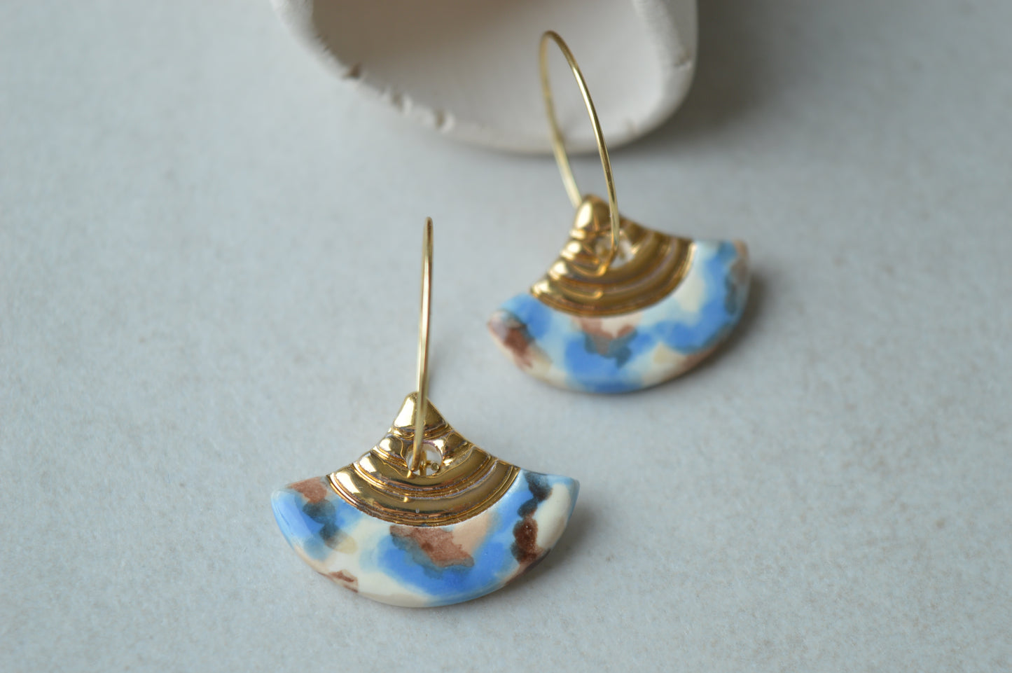 Ceramic Earrings No. 166
