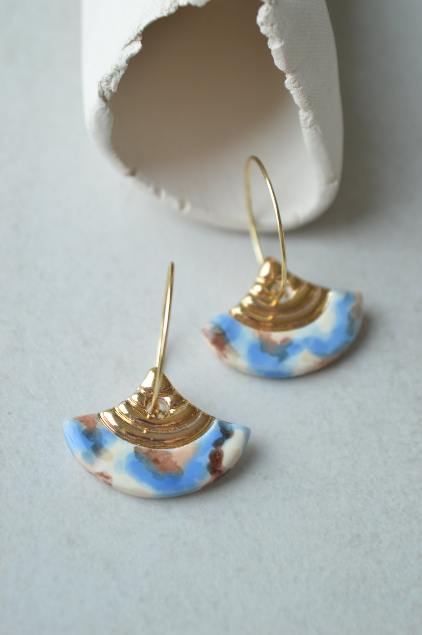 Ceramic Earrings No. 166