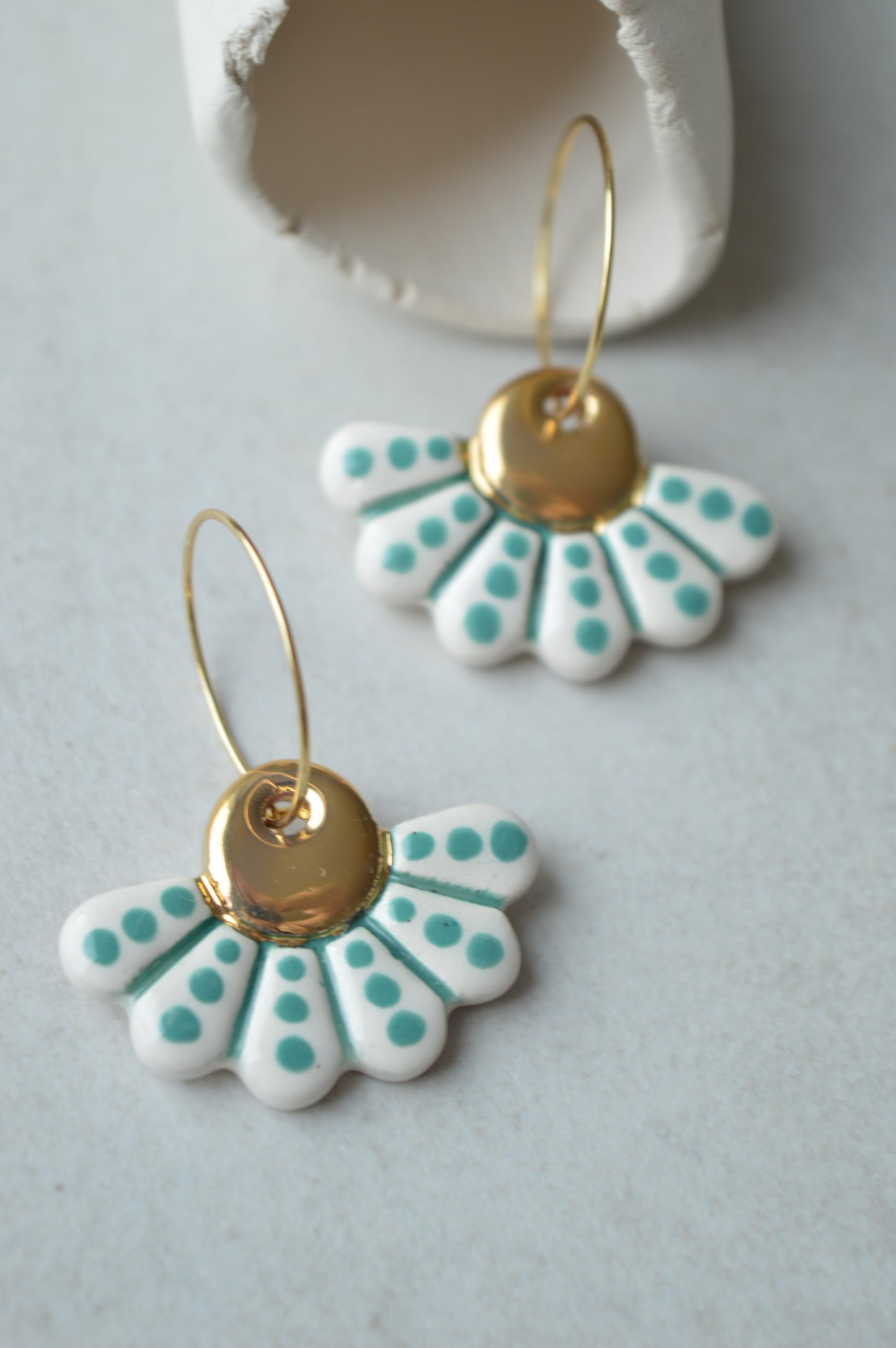 Ceramic earrings No. 196