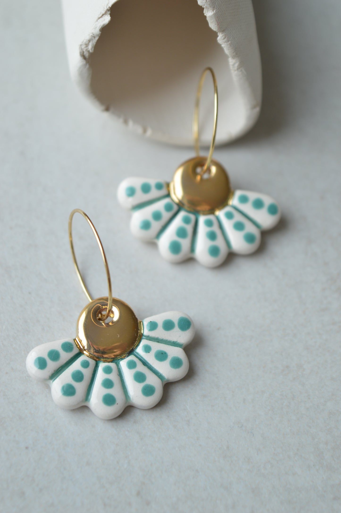 Ceramic earrings No. 196