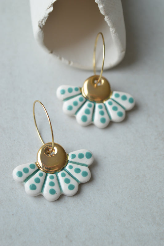 Ceramic earrings No. 196