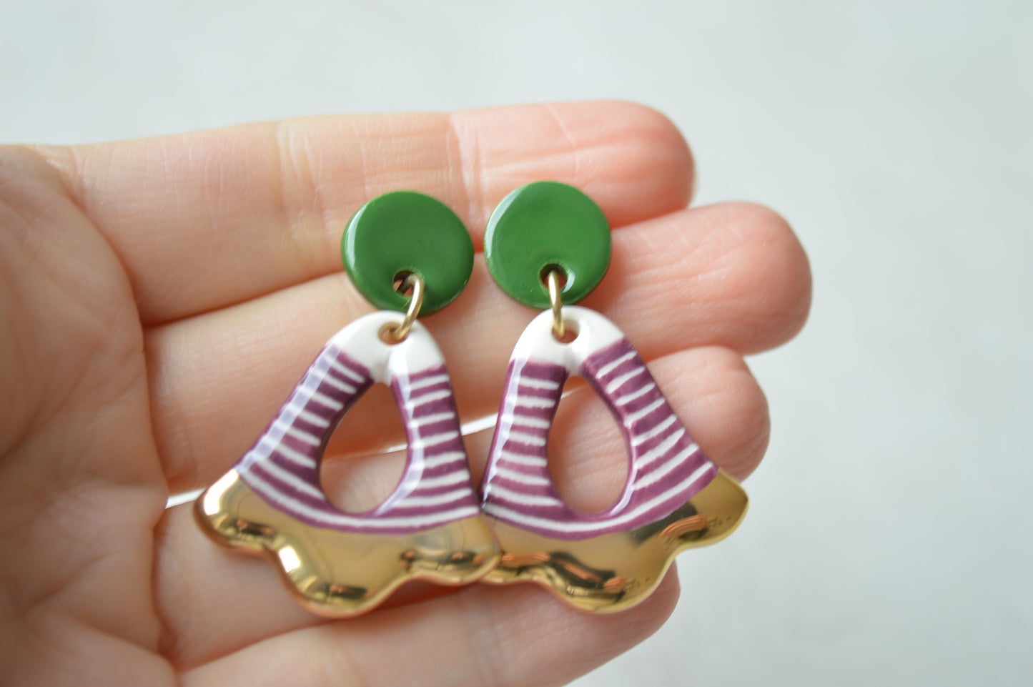 Ceramic Earrings No. 153
