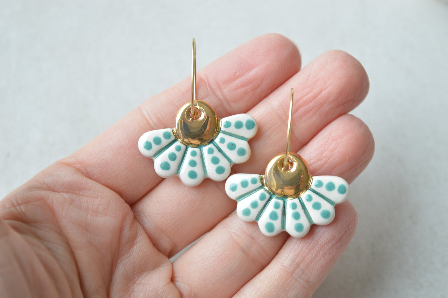 Ceramic earrings No. 196