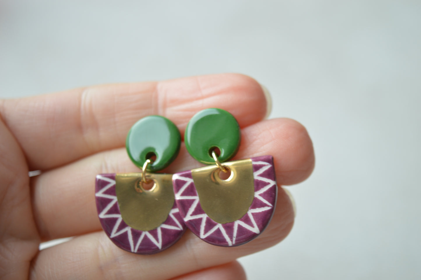Ceramic Earrings No. 152