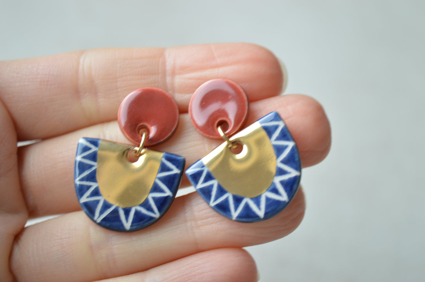 Ceramic Earrings No. 143