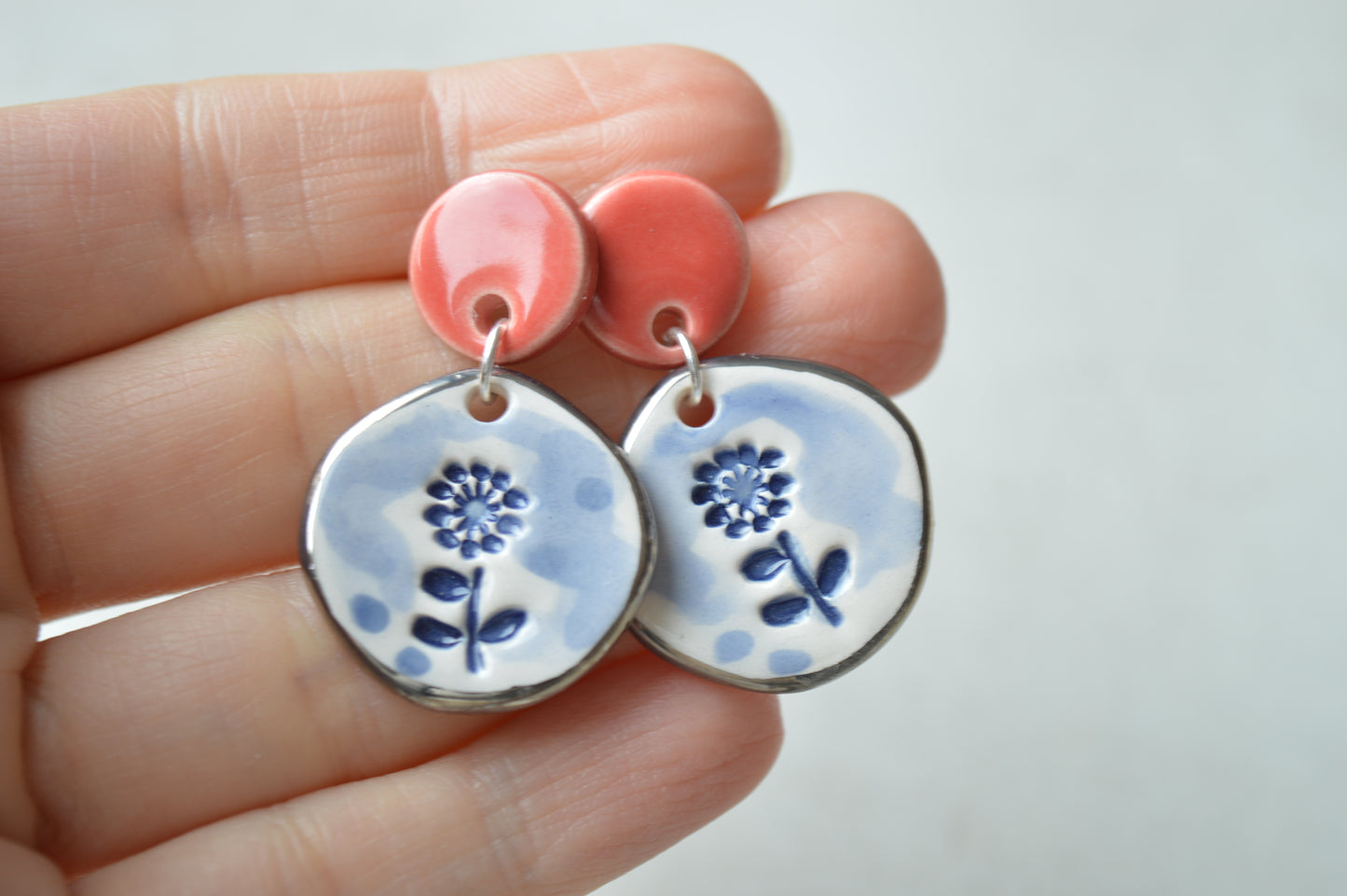 Ceramic Earrings No. 165