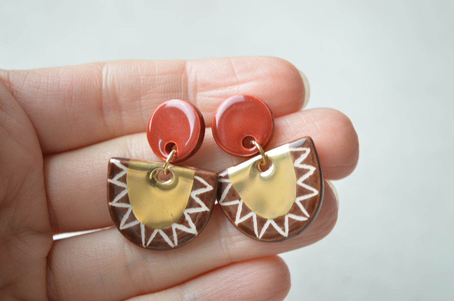 Ceramic Earrings No. 116