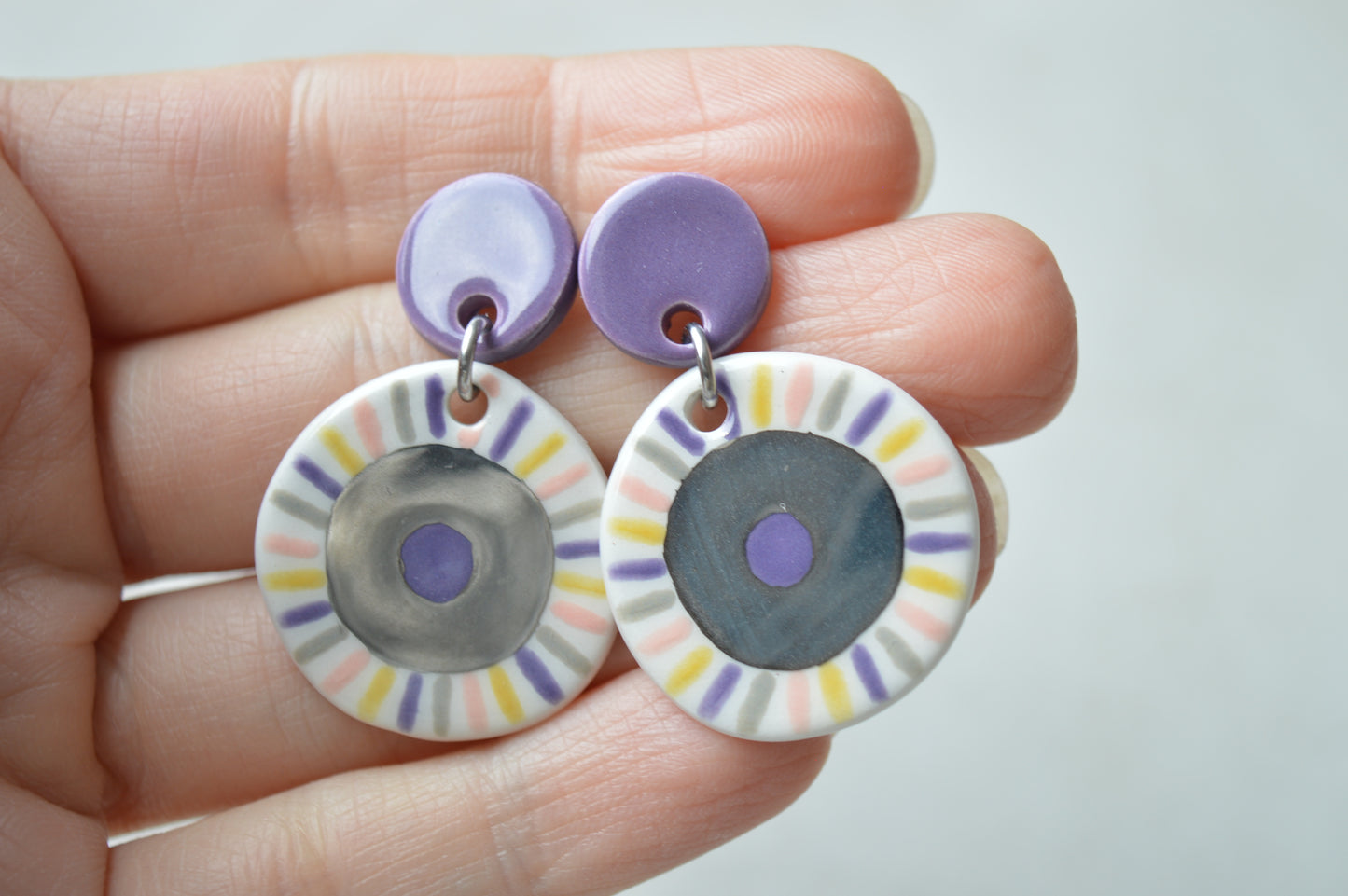 Ceramic Earrings No. 159