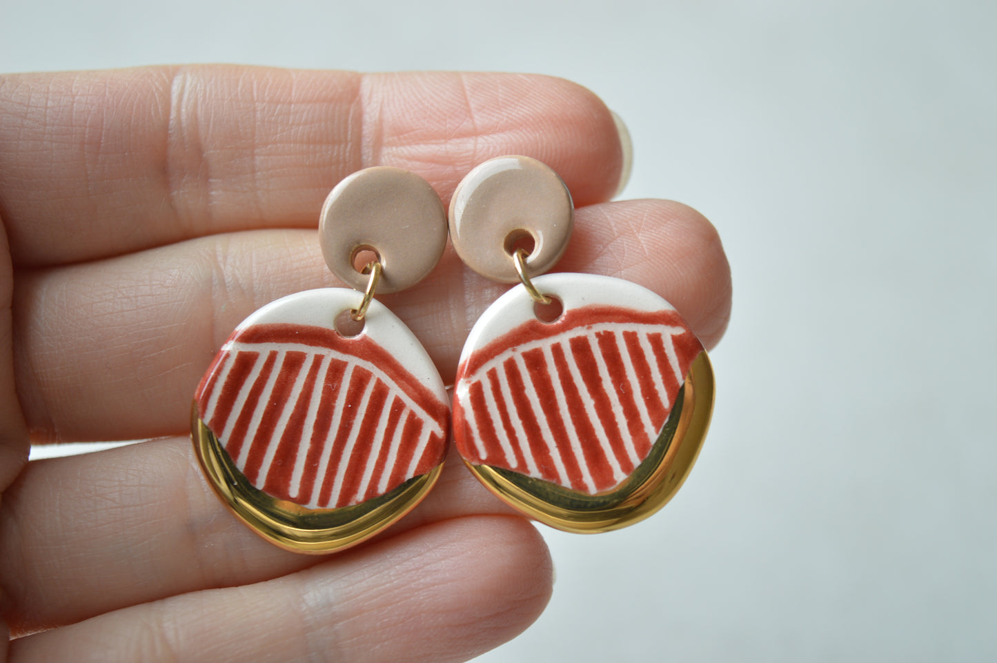 Ceramic Earrings No. 147