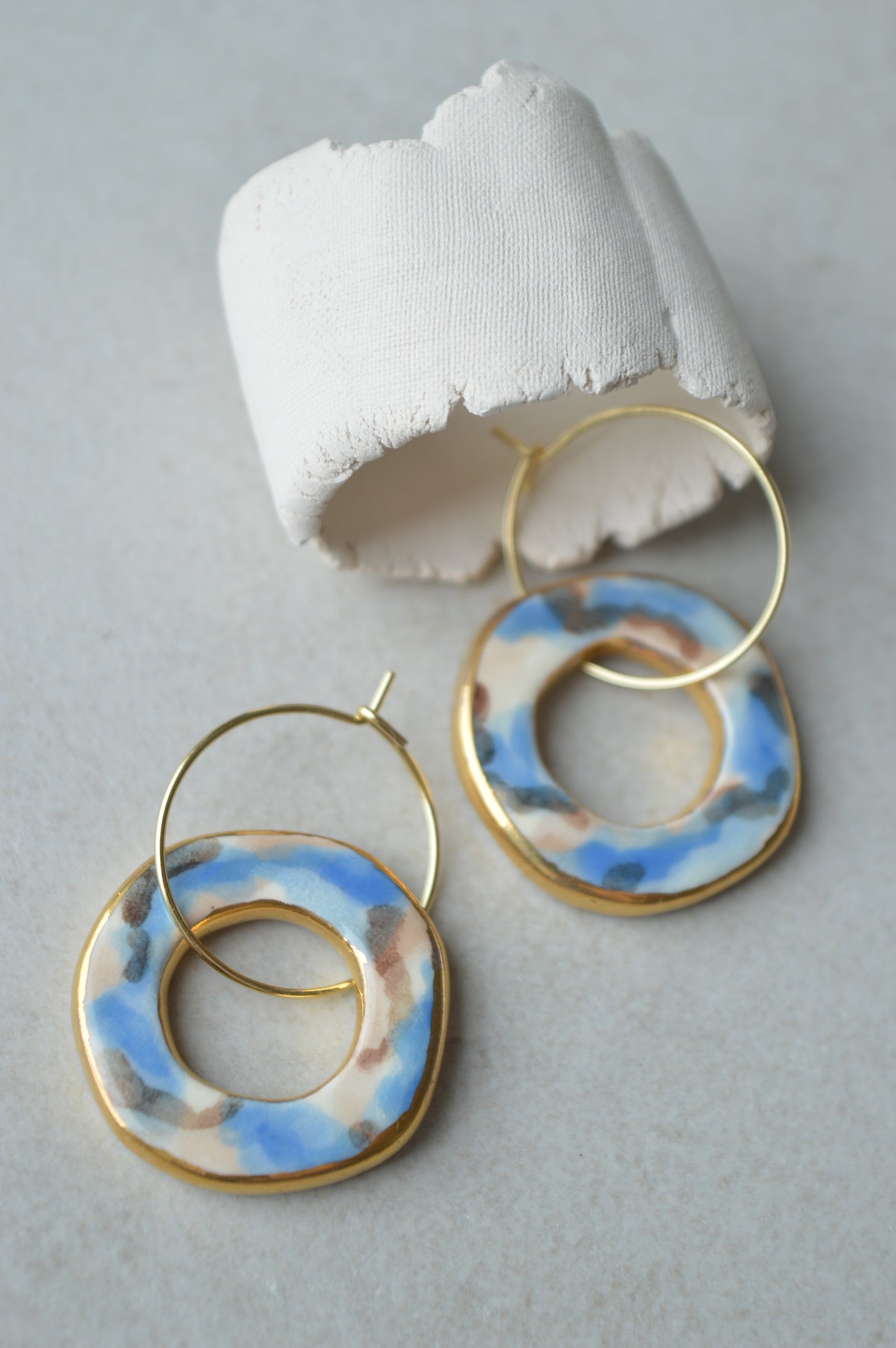 Ceramic Earrings No. 215