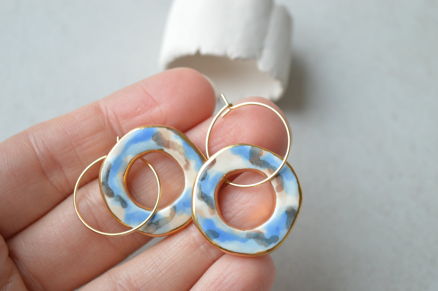 Ceramic Earrings No. 215