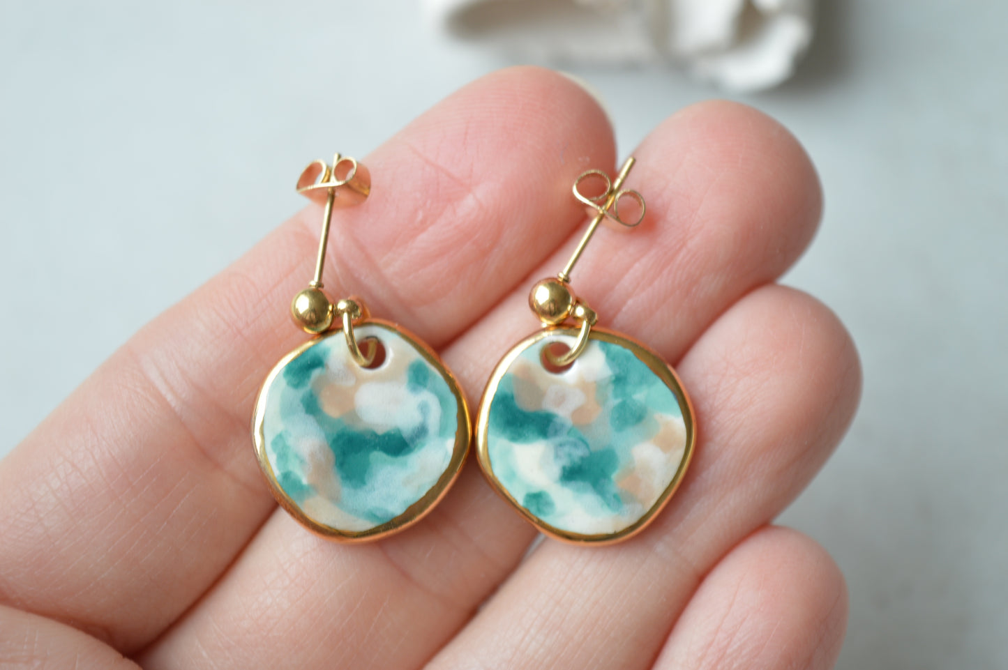 Ceramic Earrings No. 197