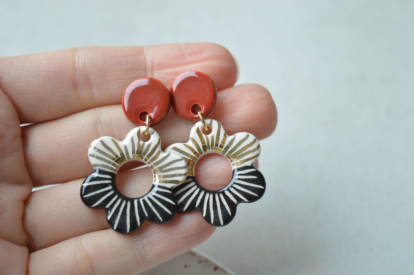 Ceramic Earrings No. 104